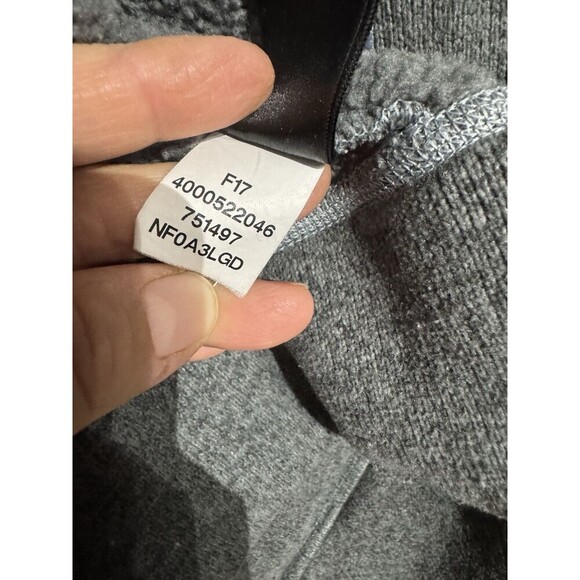 The North Face Canyonlands Fleece Sweater Jacket Mens SIZE LARGE Grey Full Zip - Picture 8 of 9
